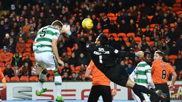 Jozo Simunovic Celtic goal v Dundee Utd