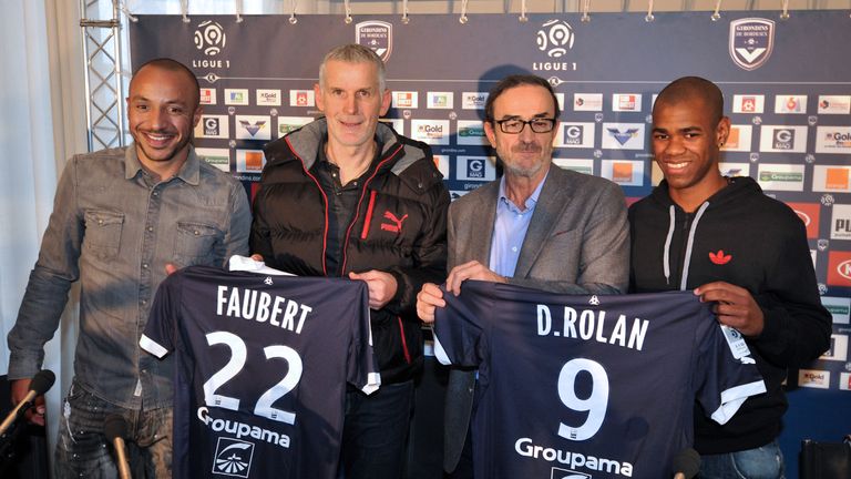 Julien Faubert (left) returned to Bordeaux for a second spell in January 2013
