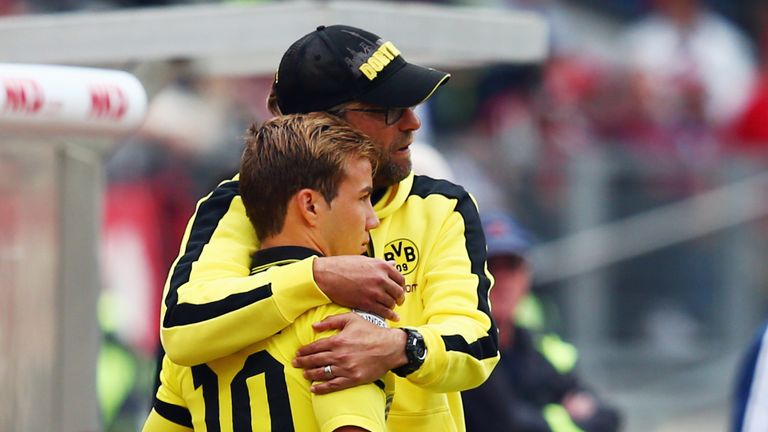 Jurgen Klopp helped bring Mario Gotze through the ranks at Borussia Dortmund