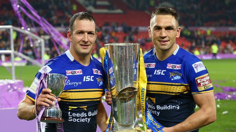 Kevin Sinfield and Danny McGuire of Leeds Rhinos