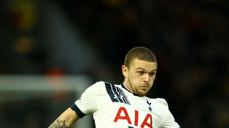 WATFORD, ENGLAND - DECEMBER 28:  Kieran Trippier of Tottenham Hotspur in action during the Barclays Premier League match between Watford and Tottenham Hots