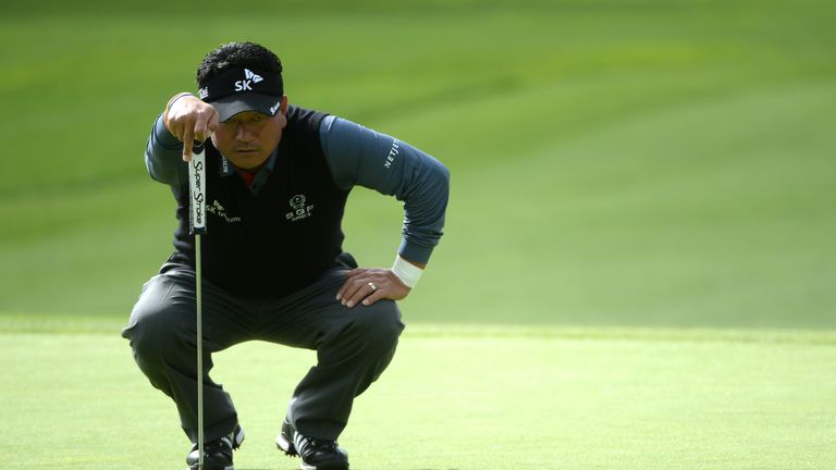 KJ Choi during Round 3 of the Farmers Insurance Open at Torrey Pines