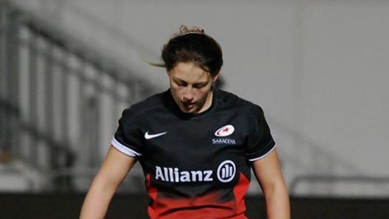 Saracens fly-half Lauren Cattell