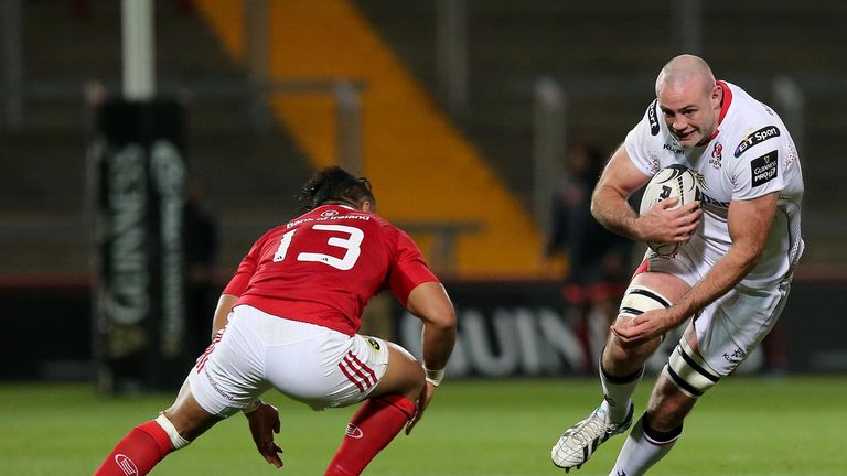 Lewis Stevenson in action against Munster