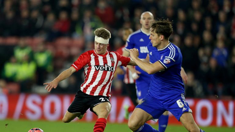 Lloyd Isgrove, seen here playing for Southampton, has extended his loan spell at Ipswich from the Saints