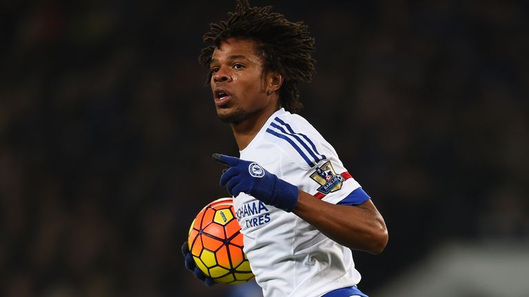 Loic Remy of Chelsea celebrates after scoring