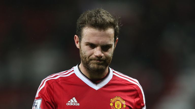 Juan Mata of Manchester United walks off after the Barclays Premier League match between Manchester United and Southampton