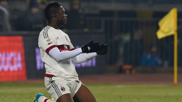 AC Milan's forward from Italy Mario Balotelli 