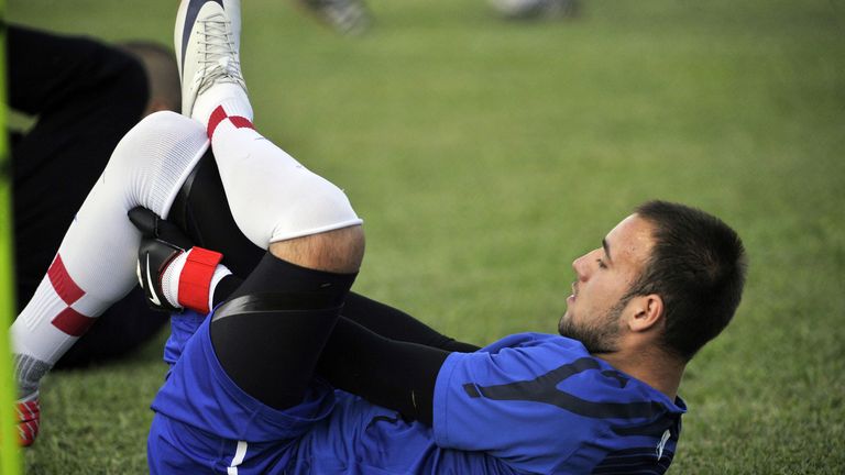 Chelsea goalkeeper Matej Delac 