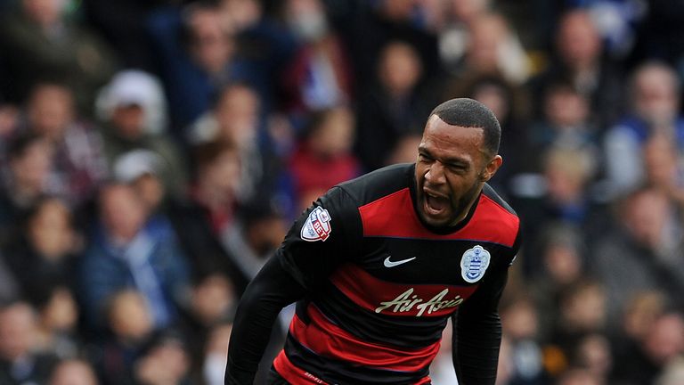 Matt Phillips of Queens Park Rangers celebrates his side's first goal during the Sky Bet Championship match v Birmingham City, 17 October 2015