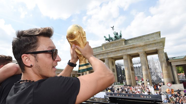 Mesut Ozil won the World Cup with Germany in 2014