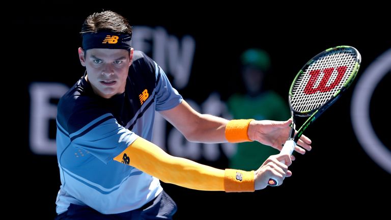 Milos Raonic beat Viktor Troicki in Melbourne