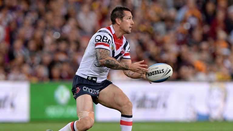 Mitchell Pearce in action for the Sydney Roosters 