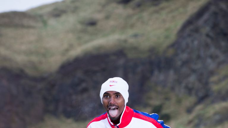 Mo Farah looks ahead to his first race of the season in Edinburgh
