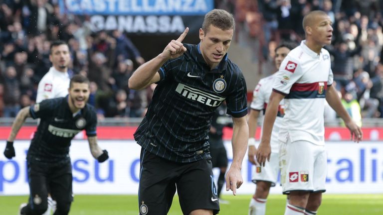 Inter Milan's Nemanja Vidic 