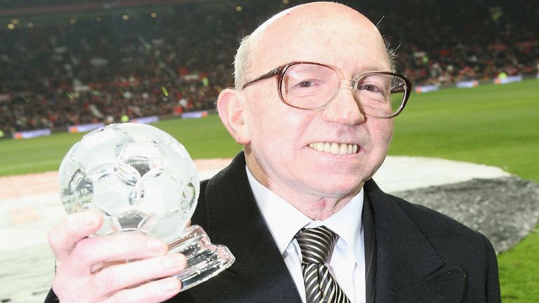Nobby Stiles at Old Trafford in December 2008
