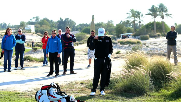Paul Lawrie pays the penalty for a poor drive at 14 as he tumbled out of contention
