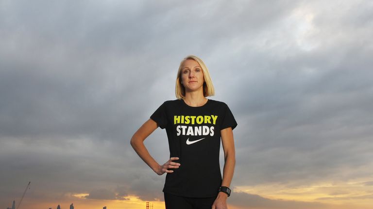 Paula Radcliffe at the Nike+ Run Club launch Stratford