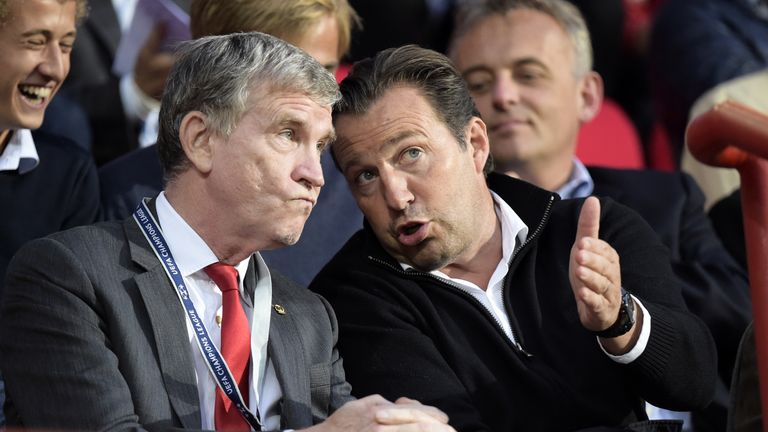 Charlton owner Roland Duchatelet (left) with Belgium coach Marc Wilmots
