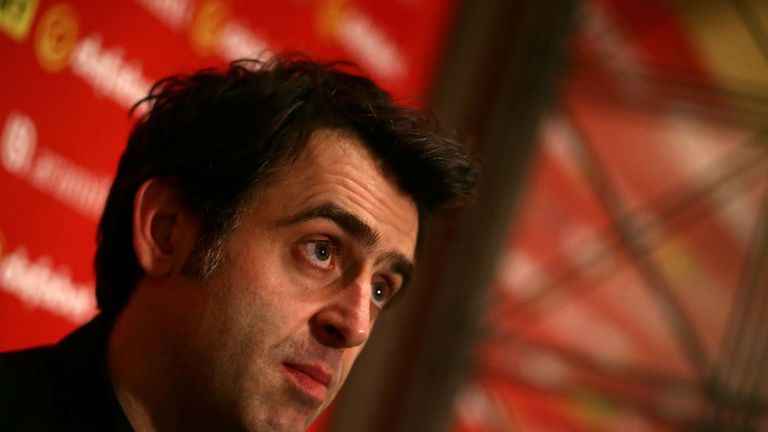 Ronnie O'Sullivan is interviewed following his victory over Mark Selby