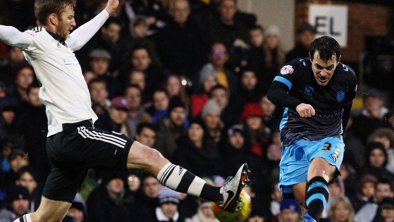 Sheffield Wednesday's Ross Wallace shoots on goal 