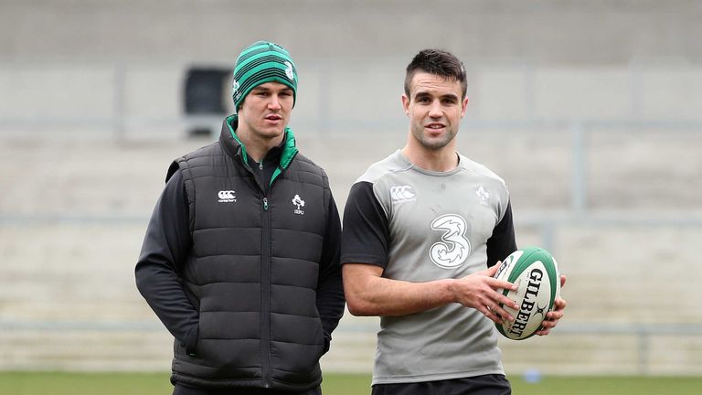 Ireland half-backs Johnny Sexton and Conor Murray