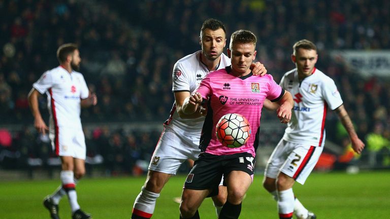 Sam Hoskins is challenged by Antony Kay 