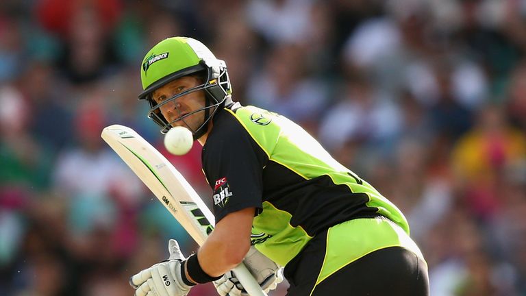Shane Watson of the Thunder bats during the Big Bash match between the Sydney Sixers and the Sydney Thunder