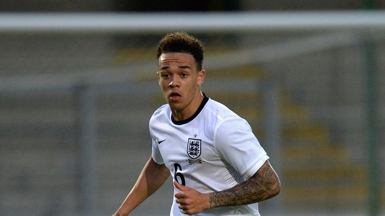 Shay Facey in action for England U19s