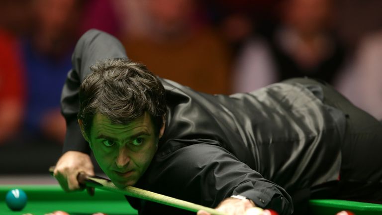 Ronnie O'Sullivan during his match against Mark Selby during the Dafabet Masters 2016 at Alexandra Palace, London.