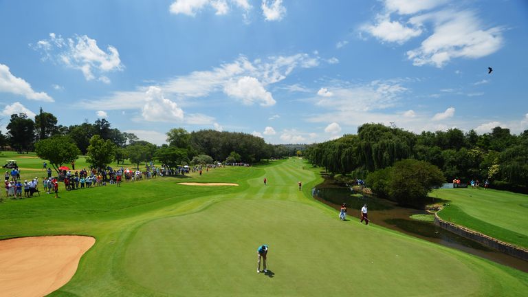 JOHANNESBURG, SOUTH AFRICA - JANUARY 11:  A general view of the second hole during the final round of the South African Open at Glendower Golf Club on Janu