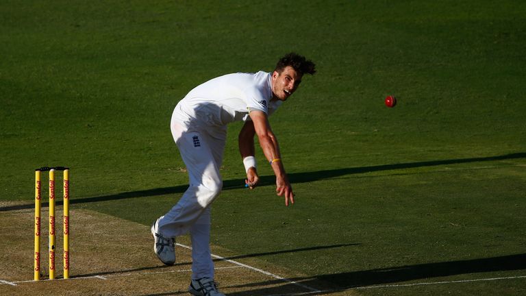 JOHANNESBURG, SOUTH AFRICA - JANUARY 14:  Steven Finn of England bowls during day one of the 3rd Test at Wanderers Stadium on January 14, 2016 in Johannesb