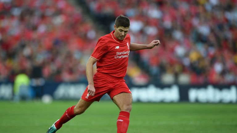 Steven Gerrard turned out for Liverpool Legends