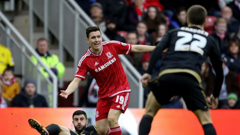 Stewart Downing in action for Middlesbrough