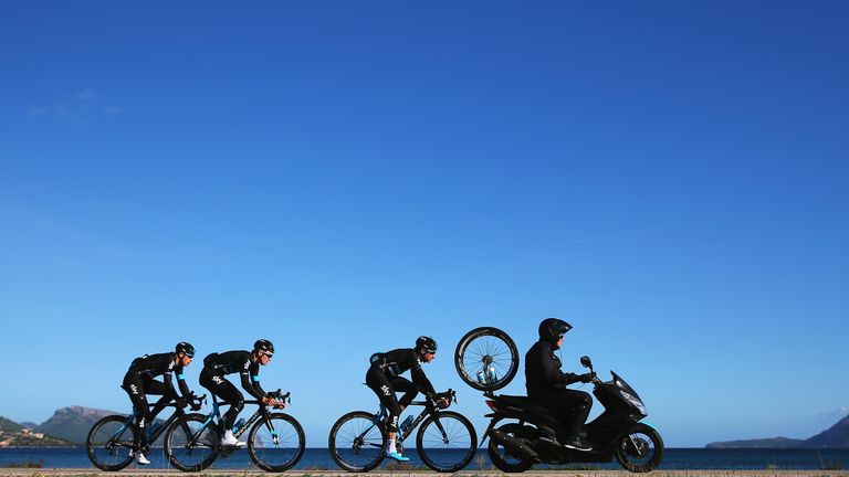 Team Sky, Mallorca, winter training camp