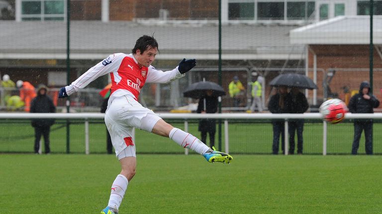 Tomas Rosicky completed 45 minutes for Arsenal's U21 side after eight months out