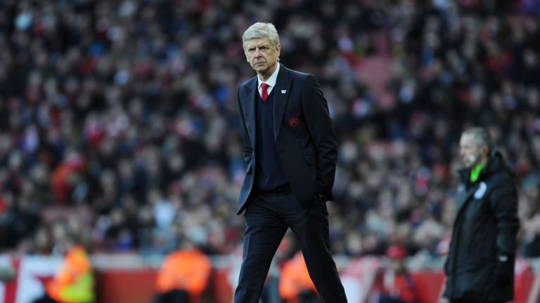 Arsenal manager Arsene Wenger during the The Emirates FA Cup Fourth Round match between Arsenal and Burnley at Emirates Stadium