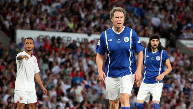 Will Ferrell has pedigree, he played at Old Trafford in the 2012 Soccer Aid match