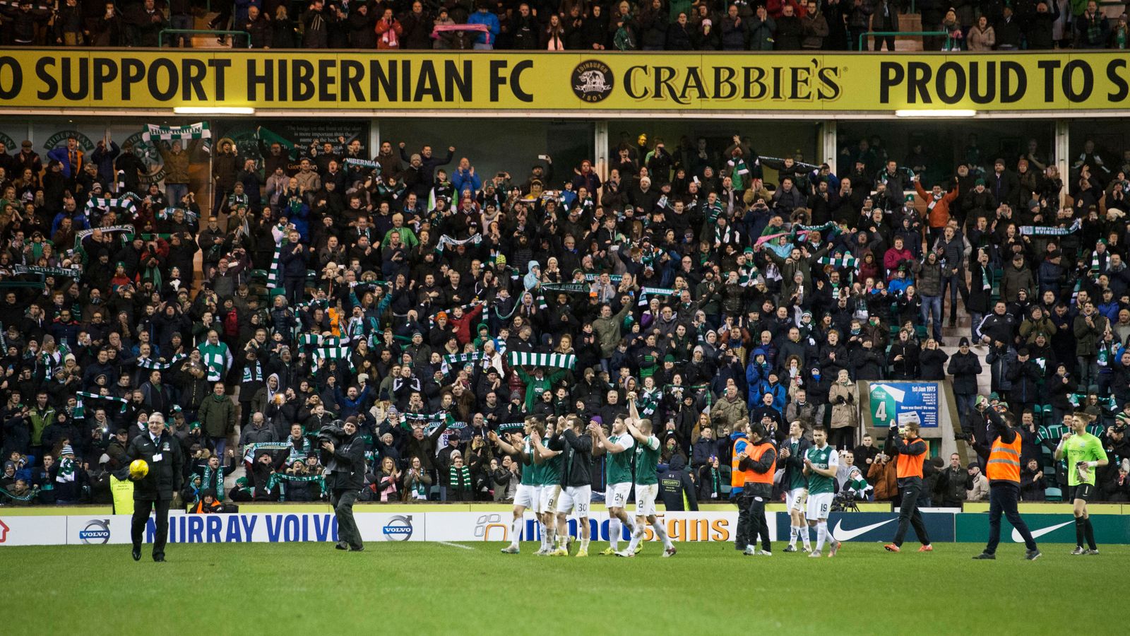 WATCH Hibernian fans sing 'Sunshine on Leith' after beating Hearts Football News Sky Sports