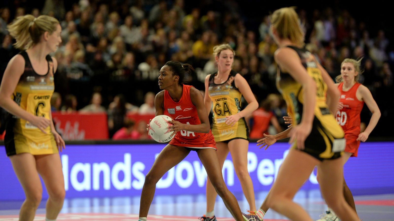 Team Northumbria bat Yorkshire Jets 4844 in Vitality Netball