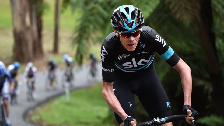 Chris Froome attacks on stage one of the 2016 Jayco Herald Sun Tour