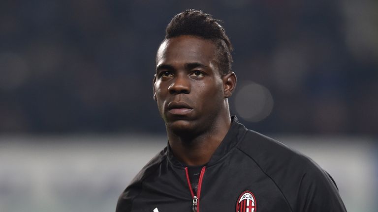  Mario Balotelli of AC Milan looks on during the TIM Cup match between US Alessandria and AC Milan