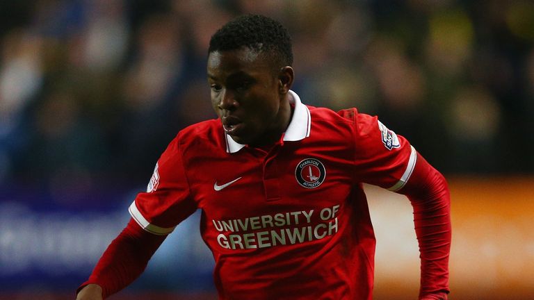 LONDON, ENGLAND - DECEMBER 12: Ademola Lookman of Charlton in action during the Sky Bet Championship match between Charlton Athletic and Leeds United at Th