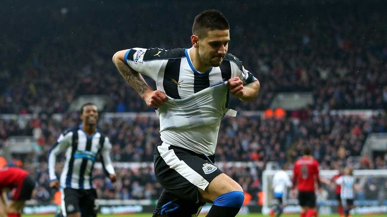 Aleksandar Mitrovic celebrates his match winner against West Brom