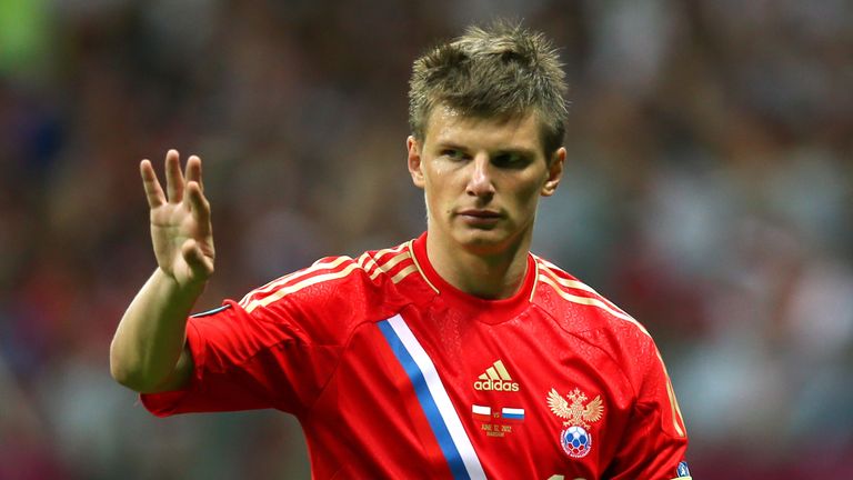 Andrey Arshavin captained Russia at Euro 2012 in Poland and Ukraine