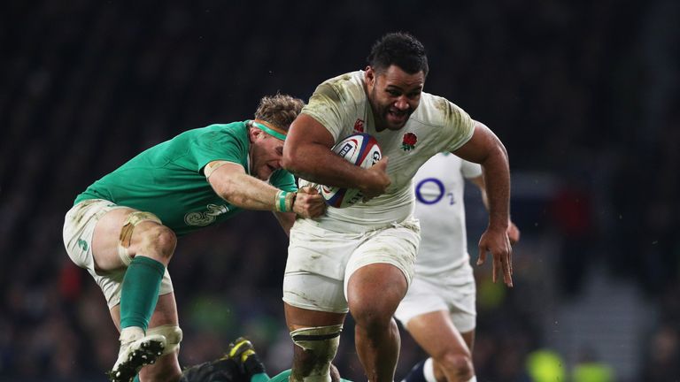 Billy Vunipola  makes a now trademark charge