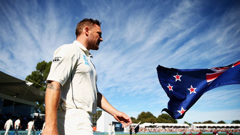 New Zealand captain Brendon McCullum is playing in his final Test match