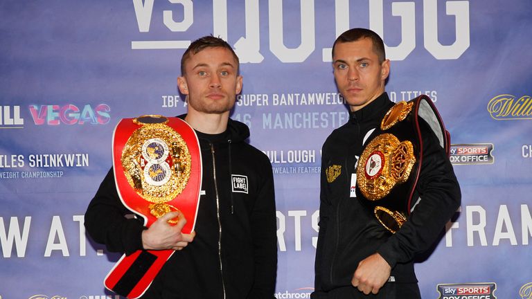 Carl Frampton, Scott Quigg, pic by Lawrence Lustig