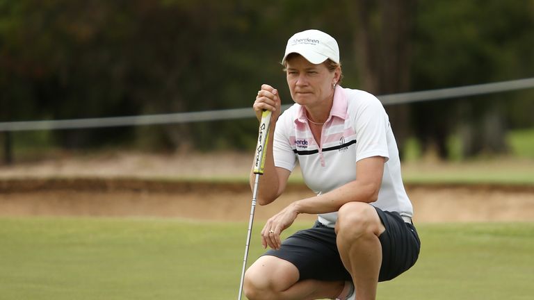 Matthew hit 16 greens in regulation in her second-round 69