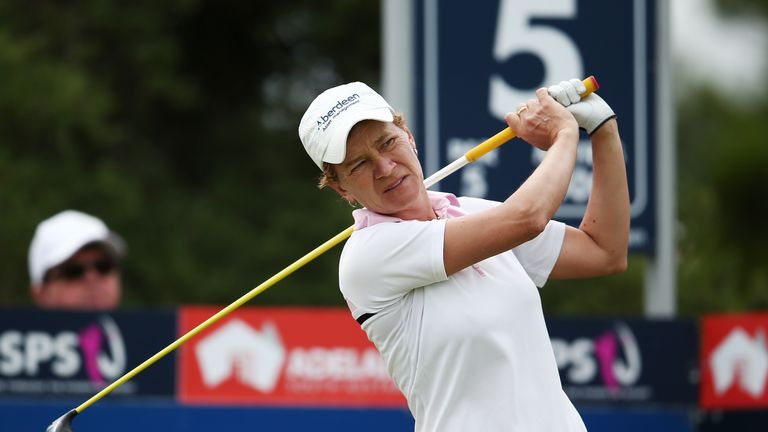 Catriona Matthew during day two of the ISPS Handa Women's Australian Open at The Grange GC